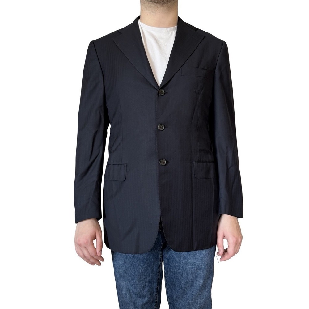 Franck Namani‎ Ultimum 150's Private Collection Navy Blazer Suit Jacket 50 US 40